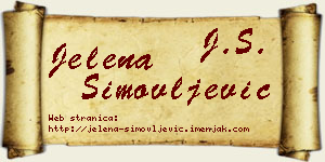 Jelena Simovljević vizit kartica